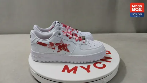 1H20191045 White Pink Camouflage