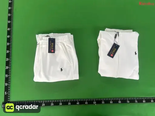 白色拉链套装 黑