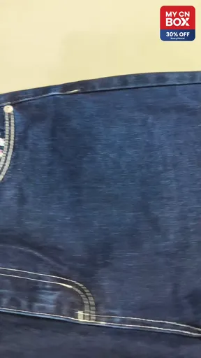 010 Embroidered Cherry Blossom Jeans (Blue)