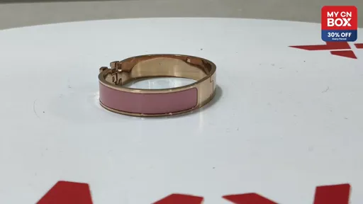 Rose Gold Light Pink H Bracelet