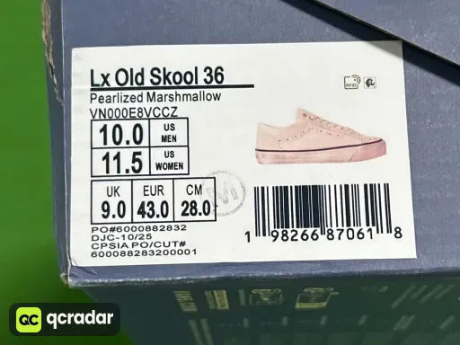VN000E8VCCZ 奶白做旧珍珠水钻