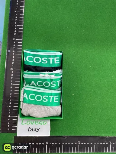 LACOSTE 白+黑+灰 礼盒装