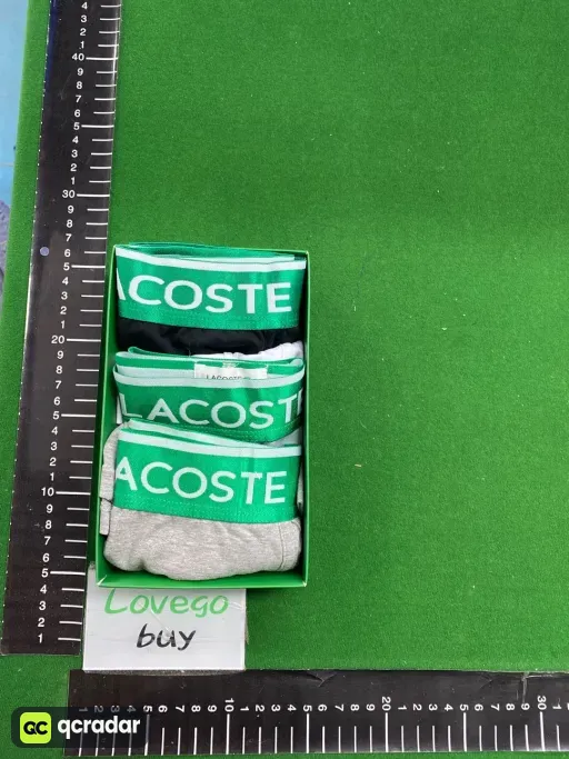 LACOSTE 白+黑+灰 礼盒装