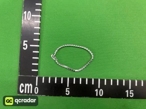 HB268 3mm排钻手链（白金色）【17cm】
