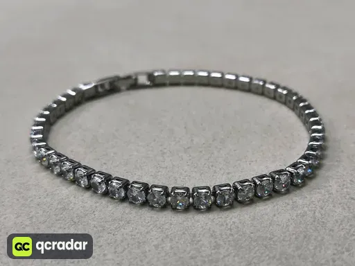 HB268 3mm Diamond Bracelet (White Gold) 【 17cm 】