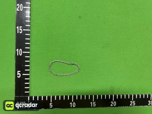 HB268 3mm排钻手链（白金色）【17cm】