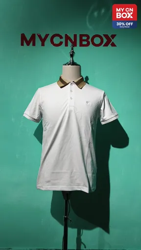 Burberry White Polo Shirt