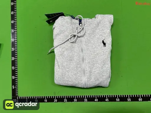 白绳铁拉链灰色黑标
