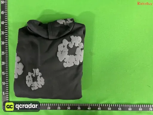 发泡黑灰色卫衣【灰色花环】
