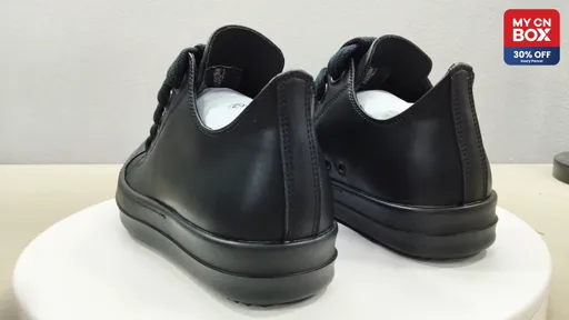Solid Black Thick Shoelaces