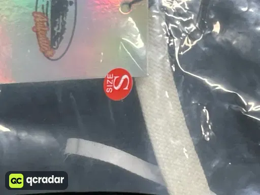 801黑色白印花