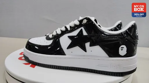 Black White Leather 1I70-191-006
