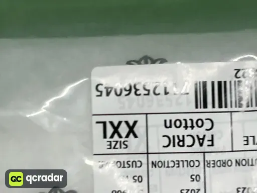 尺码:2XL