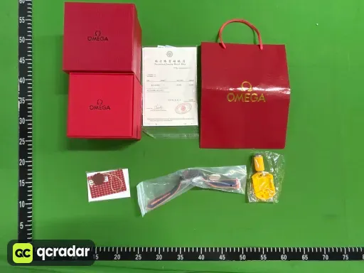 尺码:【橙线边】银壳·蓝盘蓝编织带