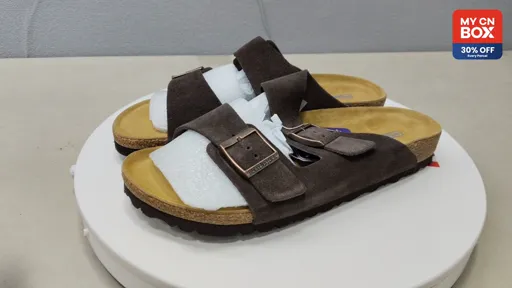 Two-Strap Sandals, Mocha
