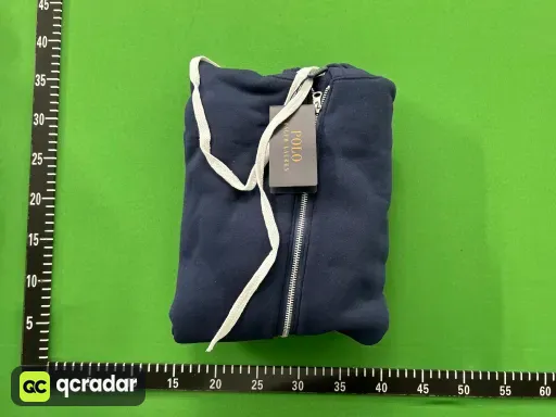 白绳拉链宝蓝白标
