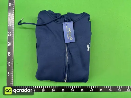 白绳拉链宝蓝白标