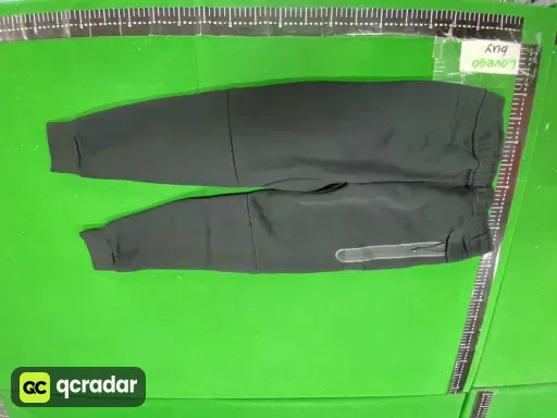 Black and light gray trousers