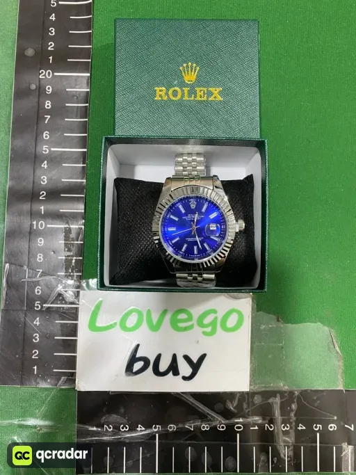 Log imitation mechanical strip engraved silver blue