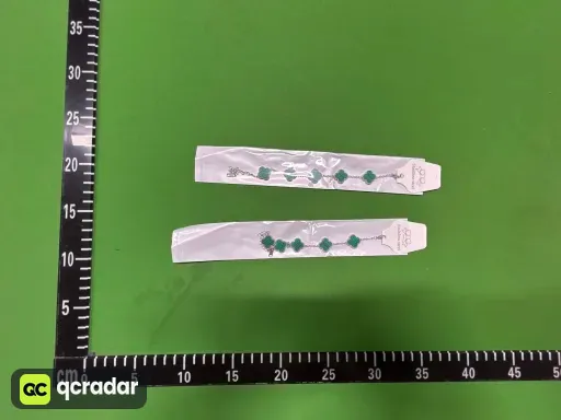 银尾链15MM条纹绿