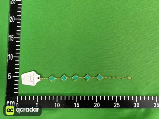 金尾链15MM条纹绿
