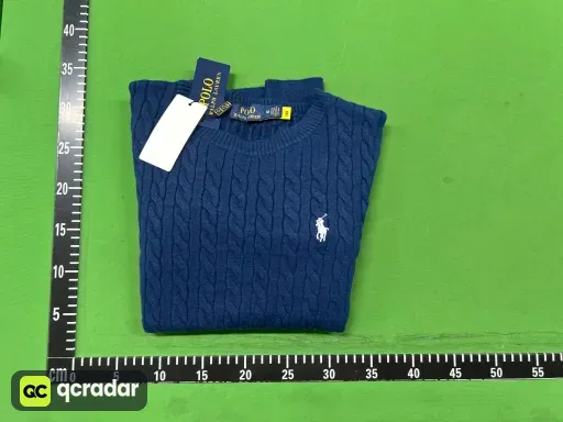 Navy blue sweater (little white horse)